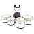 Pearl 10/12/13/14 PMTM0234 Championship Marching Quad w/Carrier, Slv Sparkle Wrap (7-1-SS)