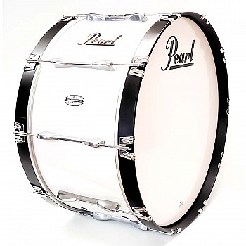 Pearl 14x28 PBDM2814 Championship Marching Bass Drum, White (8018-W)