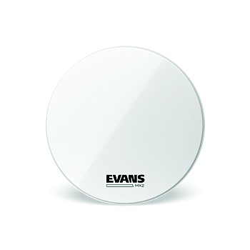 Closeout! Evans MX2 White BD26MX2W 26" Marching Bass Head